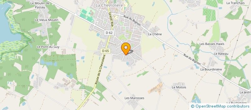 localisation de l'entreprise SCI P.O.A.  LA CHEVROLIERE