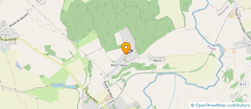 localisation de l'entreprise SCI P.O.D.O. AVENIR  PANGE