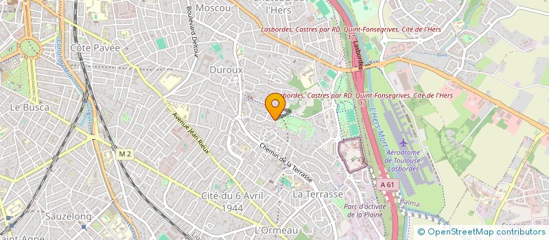 localisation de l'entreprise SCI P.O.E à TOULOUSE