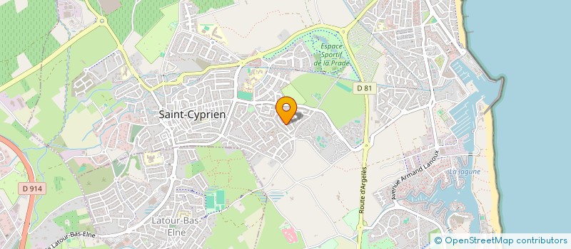 localisation de l'entreprise SCI P.O.P.A  SAINT-CYPRIEN
