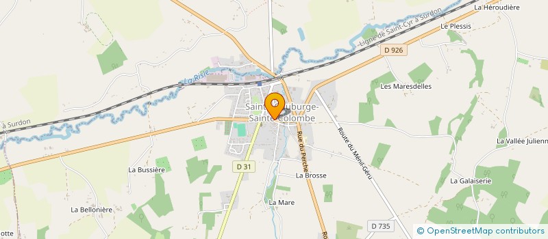 localisation de l'entreprise SCI P&P à SAINTE-GAUBURGE-SAINTE-COLOMBE