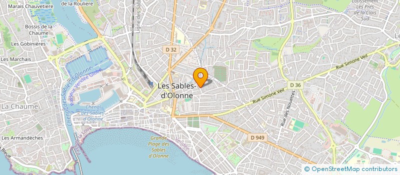 localisation de l'entreprise SCI P.P. à LES SABLES D'OLONNE