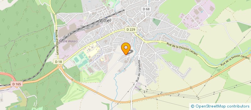 localisation de l'entreprise SCI P & P  VITTEL