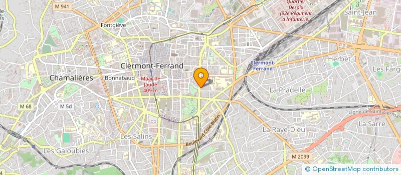 localisation de l'entreprise SCI P PUISSANCE 4  CLERMONT-FERRAND