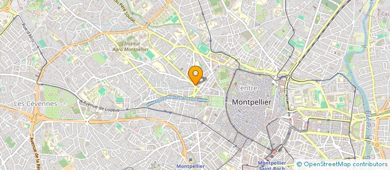 localisation de l'entreprise SCI P.R.B. à MONTPELLIER