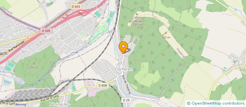 localisation de l'entreprise SCI P R G G  COCHEREN