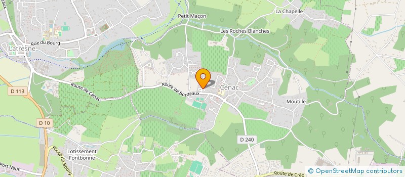 localisation de l'entreprise SCI P.R.H.E  CENAC