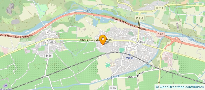 localisation de l'entreprise SCI P.R.V.  MILLAS