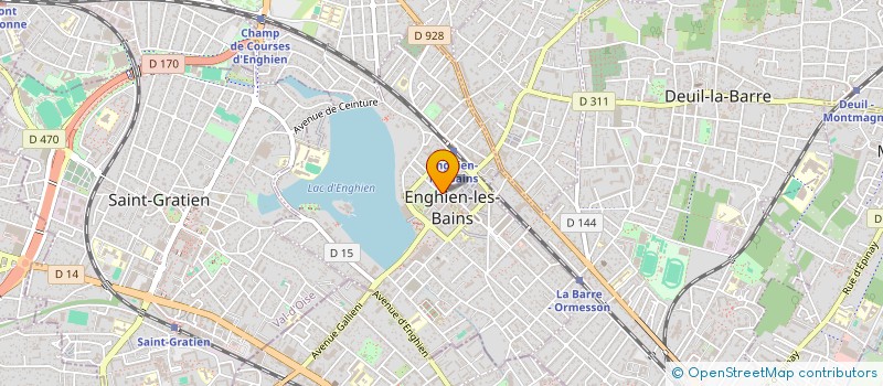 localisation de l'entreprise SCI P.RAP à ENGHIEN-LES-BAINS