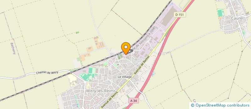 localisation de l'entreprise SCI P. RICHARD  WITRY-LES-REIMS