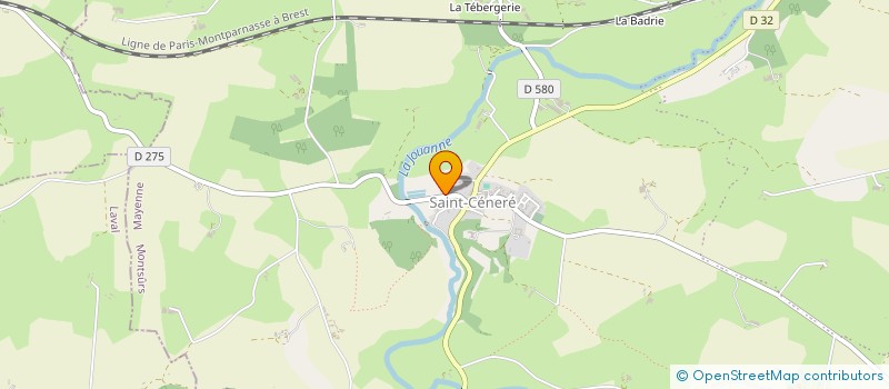 localisation de l'entreprise SCI P & S  EVRON