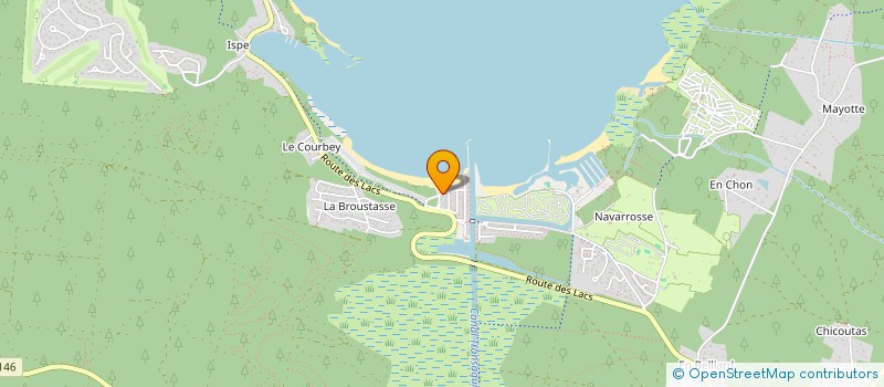 localisation de l'entreprise SCI P.S.I  BISCARROSSE