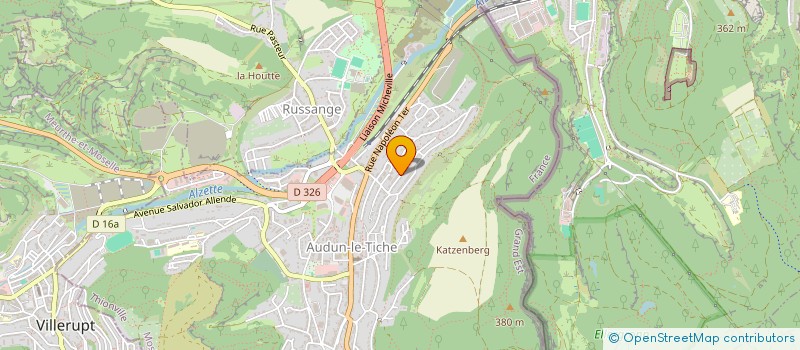 localisation de l'entreprise SCI P.S. LANFRANCHI à AUDUN-LE-TICHE
