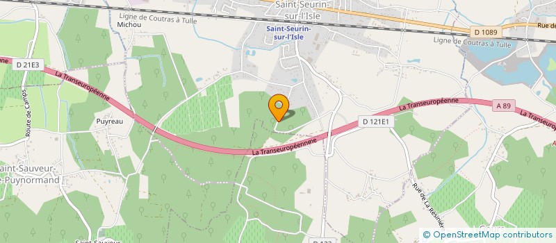 localisation de l'entreprise SCI P.S.MAS  SAINT-SEURIN-SUR-L'ISLE