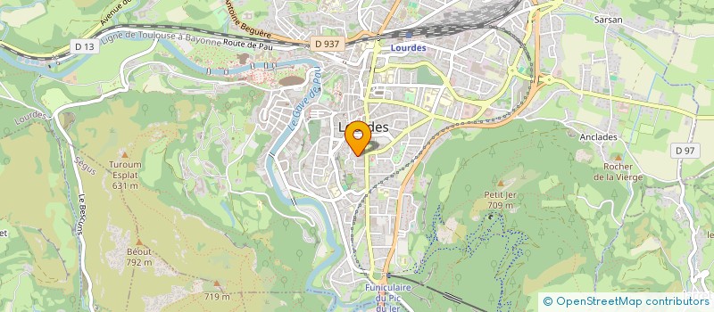 localisation de l'entreprise SCI P.SAMC  LOURDES