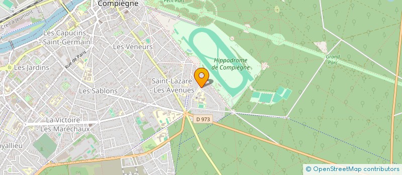 localisation de l'entreprise SCI P. SAUVAGE  COMPIEGNE