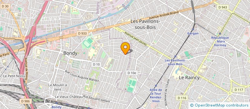 localisation de l'entreprise SCI P SINGH  BONDY