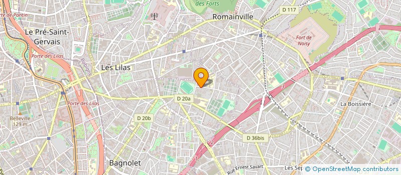 localisation de l'entreprise SCI P'TIT LOUIS  BAGNOLET