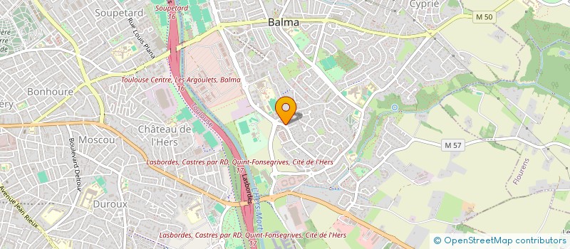 localisation de l'entreprise SCI P'TIT LOUIS  BALMA