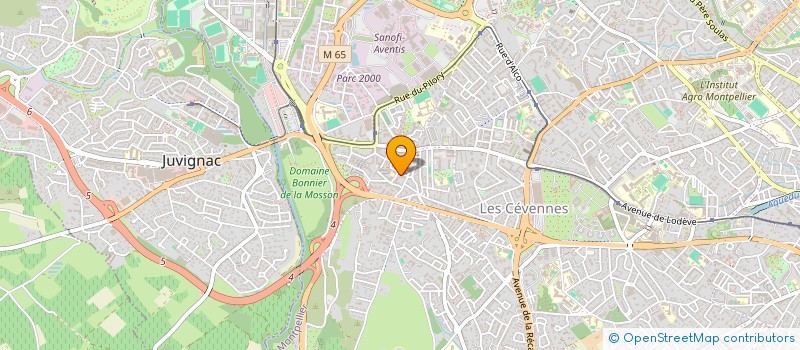 localisation de l'entreprise SCI P'TITOIT à MONTPELLIER