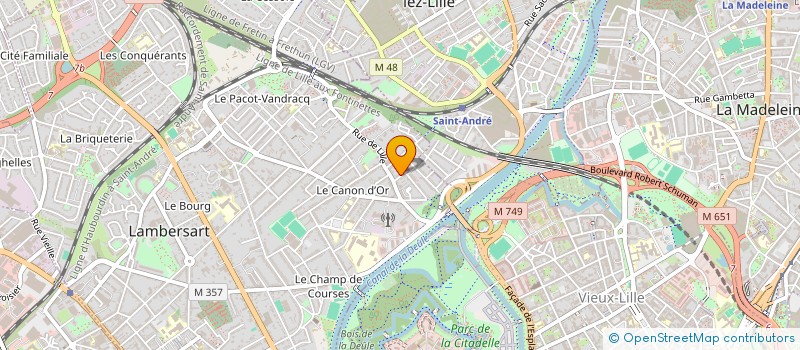 localisation de l'entreprise SCI P.V.D. BONDU à LAMBERSART