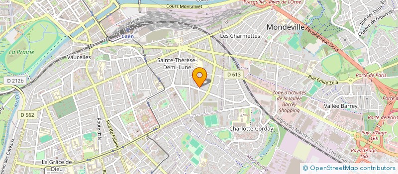 localisation de l'entreprise SCI P.V.D.J.  CAEN