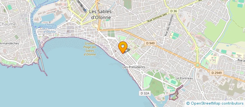 localisation de l'entreprise SCI P.V.U. à LES SABLES D'OLONNE