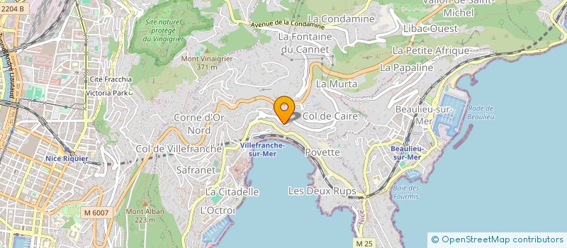 localisation de l'entreprise SCI P W DU CAP à VILLEFRANCHE-SUR-MER