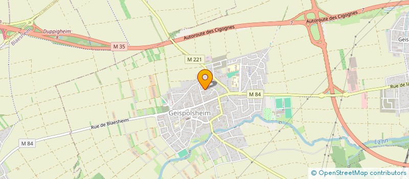 localisation de l'entreprise SCI P.X.O.  GEISPOLSHEIM