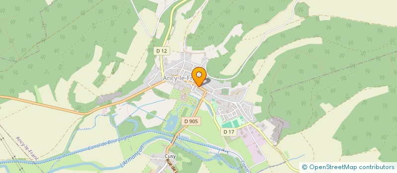 localisation de l'entreprise SCI P.Y.V.  ANCY-LE-FRANC