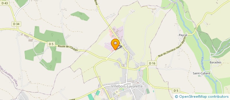 localisation de l'entreprise SCI P2A à VILLEBOIS-LAVALETTE