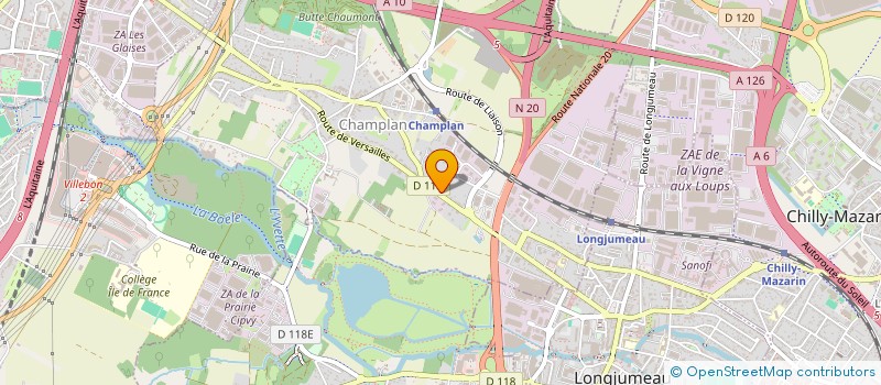 localisation de l'entreprise SCI P2B  CHAMPLAN