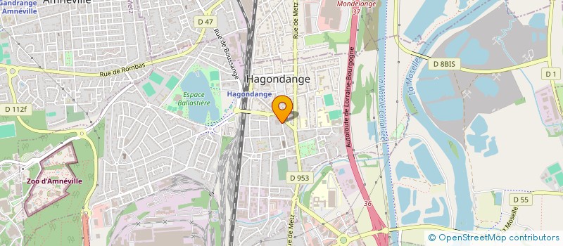 localisation de l'entreprise SCI P2E-LOCUS à HAGONDANGE