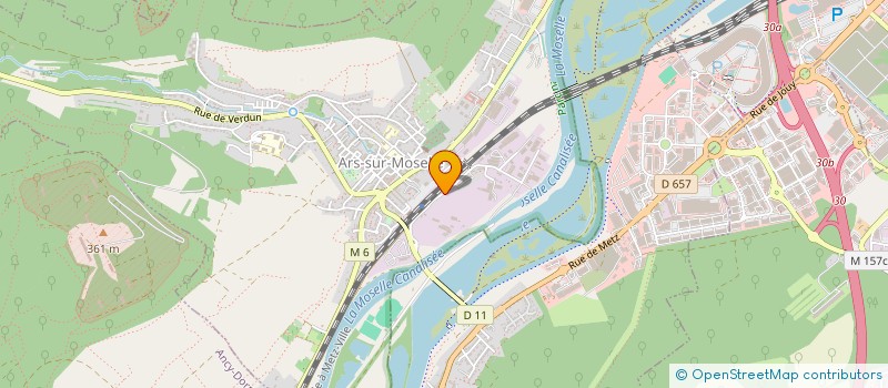 localisation de l'entreprise SCI P2F  ARS-SUR-MOSELLE