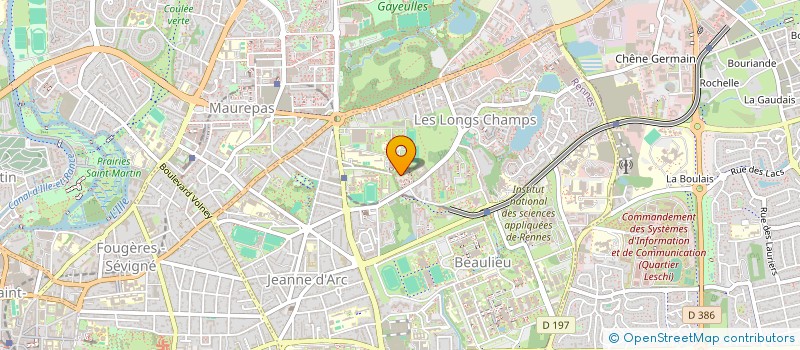 localisation de l'entreprise SCI P2I  RENNES