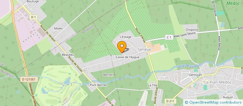 localisation de l'entreprise SCI P2I à LE PIAN-MEDOC