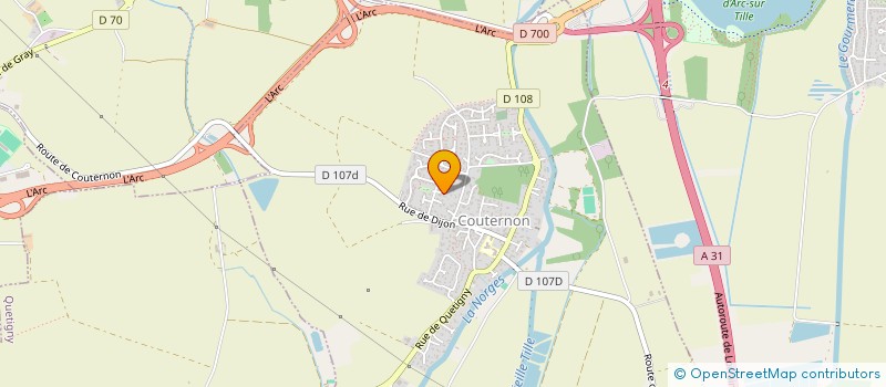 localisation de l'entreprise SCI P2J  COUTERNON