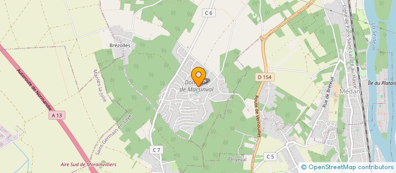 localisation de l'entreprise SCI P2M  VERNOUILLET