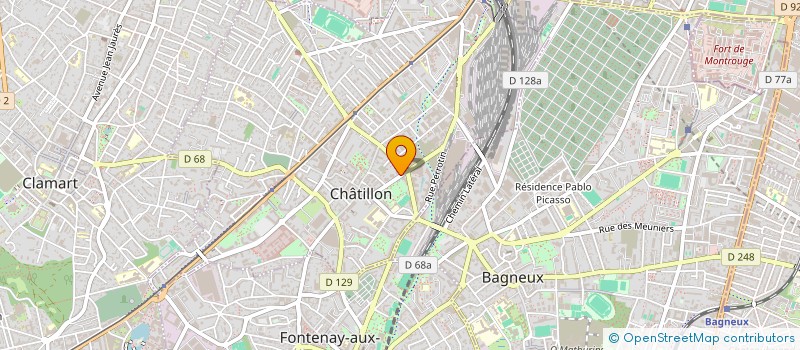 localisation de l'entreprise SCI P2MBC  CHATILLON