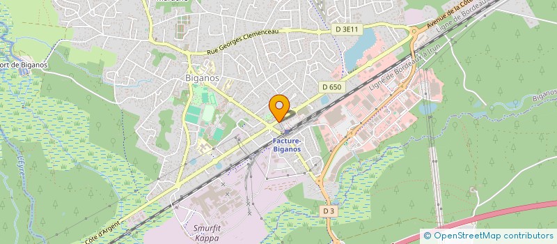 localisation de l'entreprise SCI P2R  BIGANOS