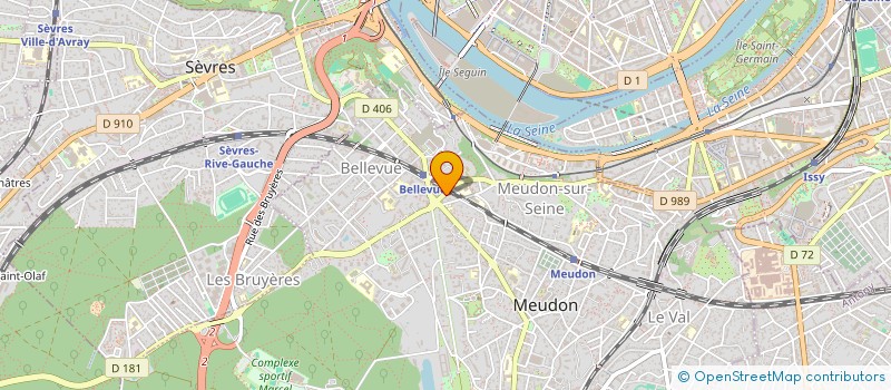 localisation de l'entreprise SCI P2R IMMOBILIER  MEUDON