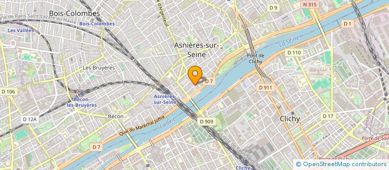 localisation de l'entreprise SCI P2SV LES ELFES à ASNIERES-SUR-SEINE