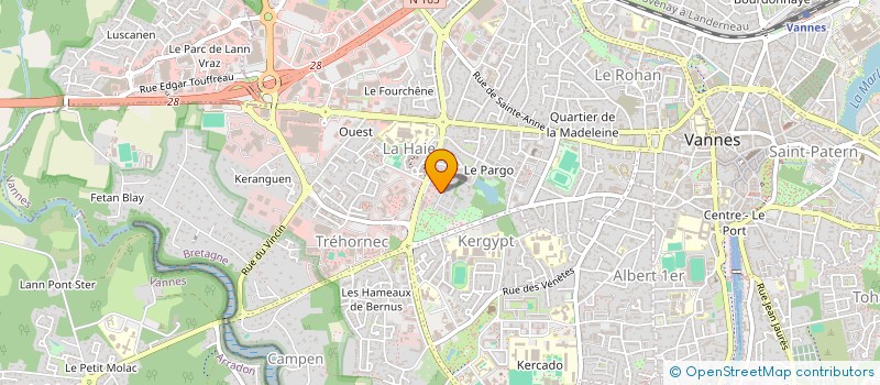 localisation de l'entreprise SCI P3A à VANNES
