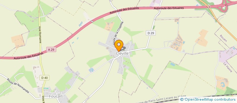 localisation de l'entreprise SCI P3J  CLEVILLE