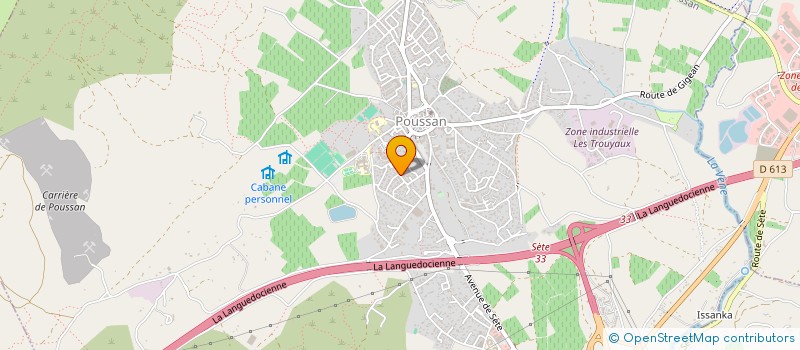 localisation de l'entreprise SCI P3S  POUSSAN