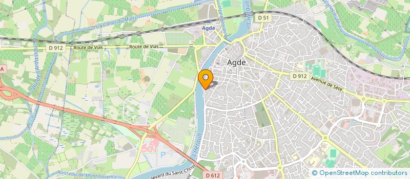 localisation de l'entreprise SCI P4  AGDE