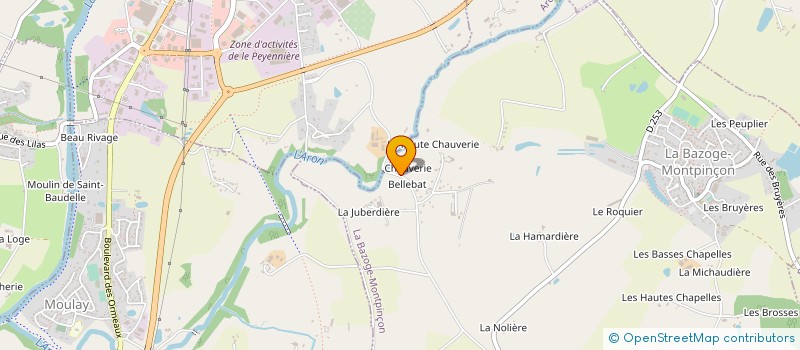 localisation de l'entreprise SCI PA.MA.RE  LA BAZOGE MONTPINCON