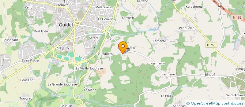 localisation de l'entreprise SCI PA.OLI  GUIDEL