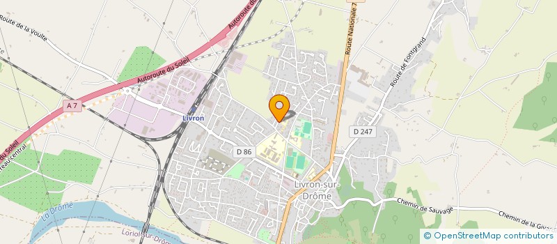 localisation de l'entreprise SCI PA2MALIS  LIVRON-SUR-DROME