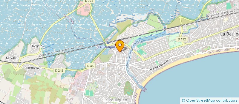 localisation de l'entreprise SCI PAAF  LE POULIGUEN